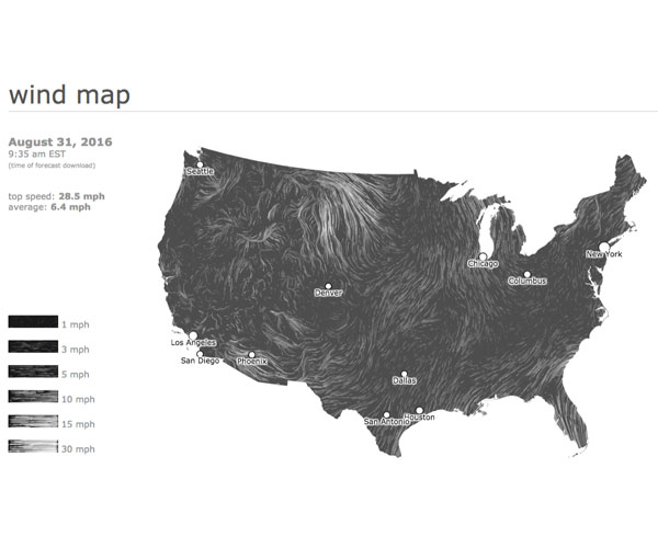 U.S. Wind Map